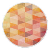 Zacht driehoek geometrisch patroon keramische knop (Voorkant)