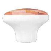 Zacht driehoek geometrisch patroon keramische knop (Zijkant)