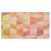 Zacht driehoek geometrisch patroon kussensloop (Voorkant-Links)