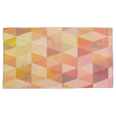 Zacht driehoek geometrisch patroon kussensloop (Voorkant-Rechts)