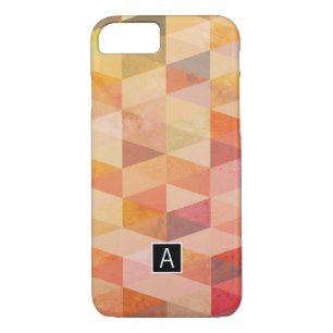 Zacht driehoek geometrisch patroon   monogram Case-Mate iPhone case
