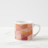 Zacht driehoek geometrisch patroon | monogram espresso kop (Rechts)