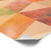 Zacht driehoek geometrisch patroon perfect poster (Hoek)