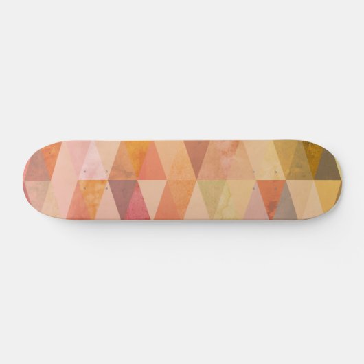 Zacht driehoek geometrisch patroon persoonlijk skateboard (Horizontaal)