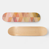 Zacht driehoek geometrisch patroon persoonlijk skateboard (Horizontaal)