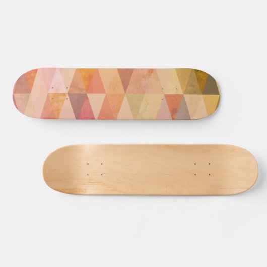 Zacht driehoek geometrisch patroon persoonlijk skateboard (Horizontaal)