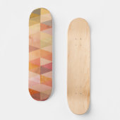 Zacht driehoek geometrisch patroon persoonlijk skateboard (Voorkant)