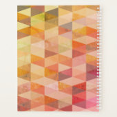 Zacht driehoek geometrisch patroon planner (Achterkant)