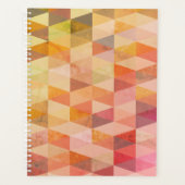 Zacht driehoek geometrisch patroon planner (Voorkant)