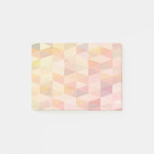 Zacht driehoek geometrisch patroon post-it® notes (Voorkant)