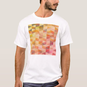 Zacht driehoek geometrisch patroon t-shirt