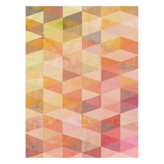Zacht driehoek geometrisch patroon tafelkleed (Voorkant)