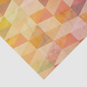 Zacht driehoek geometrisch patroon tissuepapier (Detail)