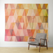 Zacht driehoek geometrisch patroon wandkleed (In Situ (horizontaal))