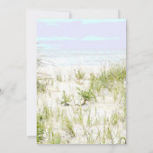*~* Zacht Dune Beach Grass PhotoWedding Kaart (Achterkant)