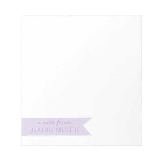 Zacht een nota van gepersonaliseerde Notitieblokke Notitieblok (Voorkant)