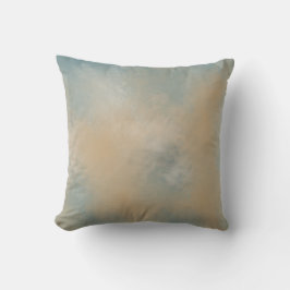 Zacht en droomachtig blauw en goud | Worpkussen Kussen