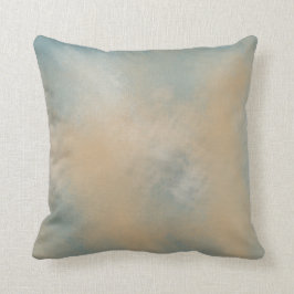 Zacht en droomachtig blauw en goud | Worpkussen Kussen