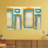 Zacht en gedurfd Rothko geïnspireerd verticaal Abs Canvas Afdruk (Insitu (Woonkamer))