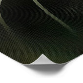 Zacht en gulzend, Gesponnen op een grijze kat Poster (Hoek)