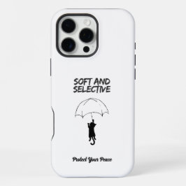 Zacht en Selectief – Aangepaste tekst Cat iPhone H 16 Pro Max Hoesje