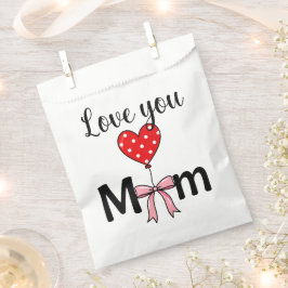 Zacht en stijlvol “Love You Mom” Bedankzakje