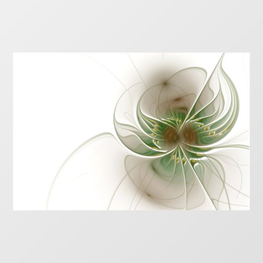 Zacht en zacht, fractal fantasy blovas raamsticker (Vel)