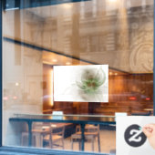 Zacht en zacht, fractal fantasy blovas raamsticker (Cafe Raam)