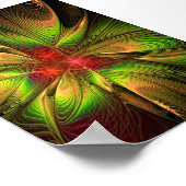 Zacht en zacht, fractal fantasy poster (Hoek)