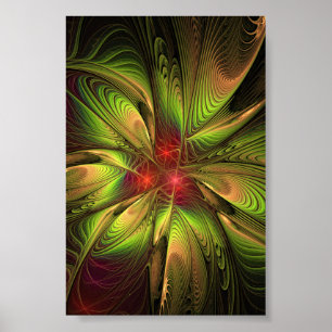 Zacht en zacht, fractal fantasy poster