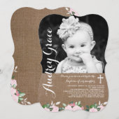 Zacht fleschemicaliën | Baptisme-uitnodiging Kaart (Voorkant / Achterkant)