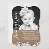 Zacht fleschemicaliën | Baptisme-uitnodiging Kaart (Voorkant)