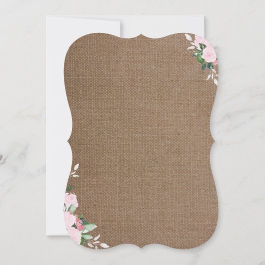 Zacht fleschemicaliën | Baptisme-uitnodiging Kaart (Achterkant)