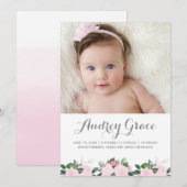 Zacht fleschemicaliën Roze | Aankondiging van gebo (Voorkant / Achterkant)