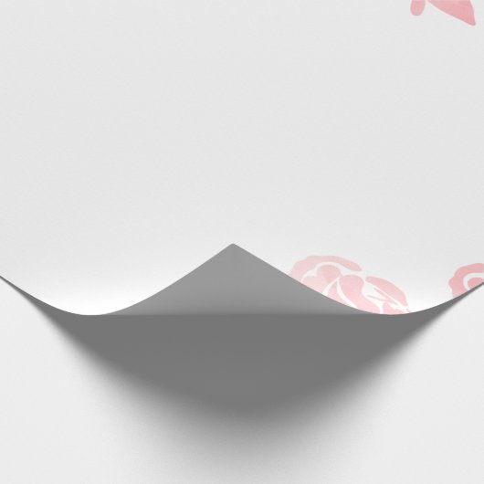 Zacht floraal cadeaupapier (Hoek)