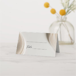 Zacht gebeeldhouwd ivoor trouwplaatskaart plaatskaartje