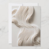 Zacht gebeeldhouwde abstracte vloeiende bruiloft kaart (Achterkant)