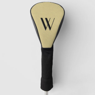 Zacht geborsteld goud golfheadcover