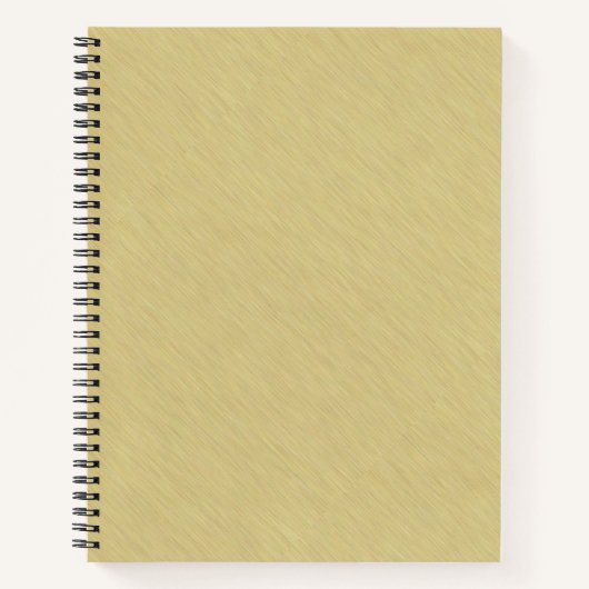 Zacht geborsteld goud notitieboek (Voorkant)