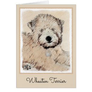 Zacht Gecoatde Wheaten Terrier Schilderij Originel