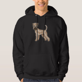 Zacht gecoate tarwedrager bruin Schattige hondje Hoodie