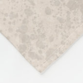 Zacht gecoate tarweterriër hond op beige met naam fleece deken (Hoek)