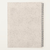 Zacht gecoate tarweterriër hond op beige met tekst planner (Achterkant)