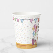 Zacht gecoate tarweterriër pastel Gelukkige Verjaa Papieren Bekers (Rechts)