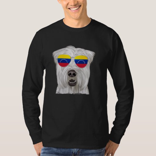 Zacht gecoate Wheaten Terrier Hond Venezuela Zonne T-shirt (Voorkant)