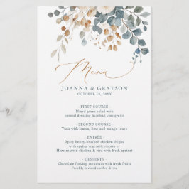 Zacht gedempte aardetinten bloemenbruiloft Waterve