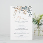 Zacht gedempte aardetinten bloemenbruiloft Waterve (Staand voorkant)