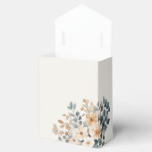 Zacht gedempte aardetinten bloemenbruiloft Waterve Bedankdoosjes (Geopend)