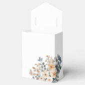 Zacht gedempte aardetinten bloemenbruiloft Waterve Bedankdoosjes (Geopend)