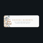 Zacht gedempte aardetinten bloemenbruiloft Waterve Etiket<br><div class="desc">Verhoog uw speciale dag met dit elegante waterverf trouwadreslabel, met een harmonieuze mix van gedempte pastels zoals perzik, beige, stoffig blauw en zacht groen. Het delicate bloemontwerp creëer heeft een serene, natuurlijke esthetiek, ideaal voor koppels die op zoek zijn naar een romantische en tijdloze look met een warme, aardse touch....</div>